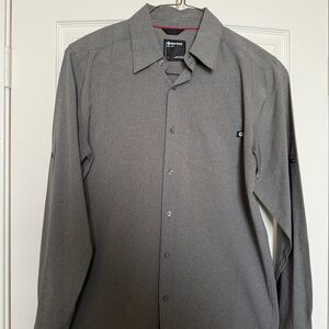 Marmot men’s medium cinder grey button up long sleeve shirt